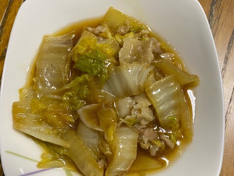 とろみが決め手！豚肉と白菜のうま煮